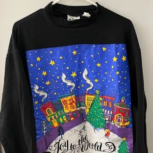 Joy to the world graphic sweatshirt